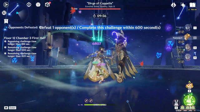 New Spiral Abyss 4.5 - C3 Keqing Aggravate & C0 Yoimiya Double Hydro Overload | Genshin Impact【原神】 смотреть онлайн