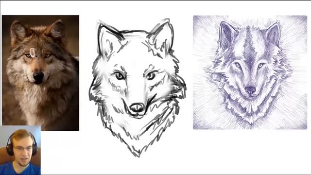 How To Draw A Wolf | Digital Art For Beginners смотреть онлайн
