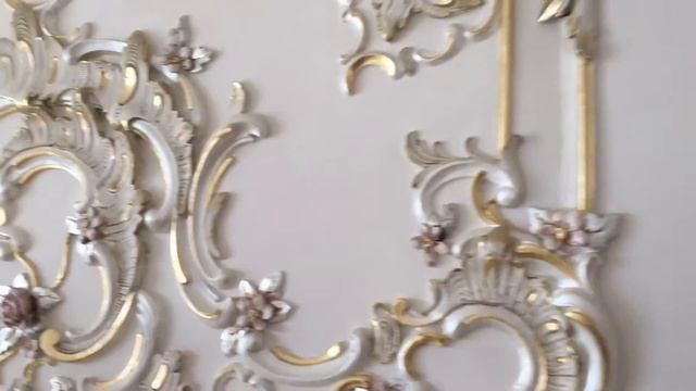 Декорирование и золочение гипсовой лепнины от oldiss_decor. Decorating plasterwork. смотреть онлайн