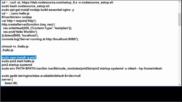 How To Set Up a Node.js Application for Production on Debian 9 Stretch смотреть онлайн