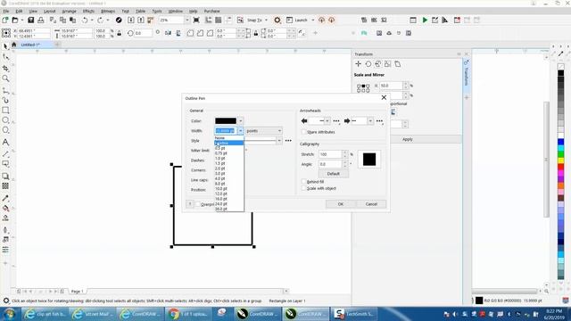Corel Draw Tips & Tricks Transformation Scale & Mirror Docker смотреть онлайн