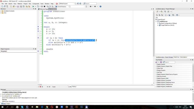 Условия в паскале ? Урок 3 смотреть онлайн