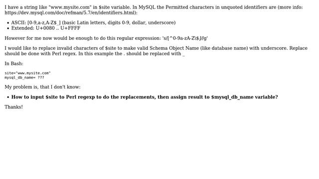 Unix & Linux: How to replace invalid chars to underscore using Perl? (2 Solutions!!) смотреть онлайн