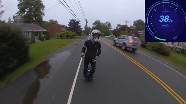 EUC - Pre-Production King Song KS-16X - Insta360 OneX - Hill Run Attempt смотреть онлайн