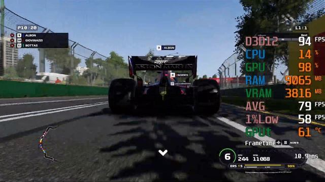 AMD Radeon RX 570 -- Intel Core i5-10400F -- F1 2019 Benchmark смотреть онлайн