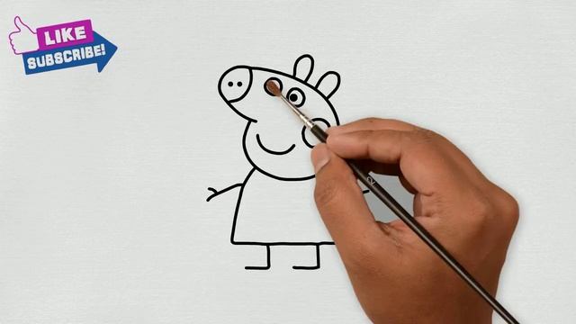 How to draw Peppa pig / bolalar uchun choʻchqacha chizish / как нарисовать свинку пеппу /Сурет салу смотреть онлайн