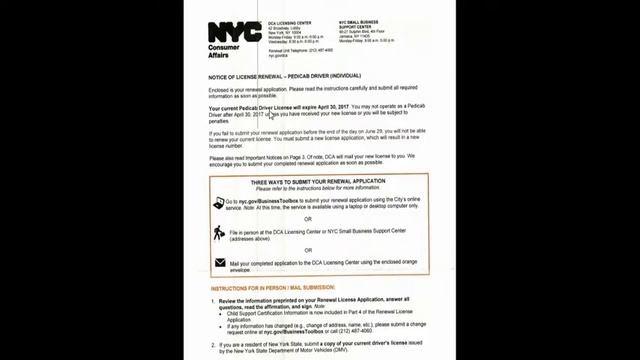 How to renew Pedicab Drive License NYC смотреть онлайн