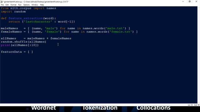 Machine Learning Model - Gender Identifier with NLTK in less than 15 lines of code смотреть онлайн