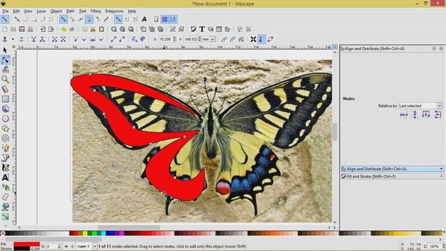 butterfly logo tutorial inkscape create a logo from an image смотреть онлайн