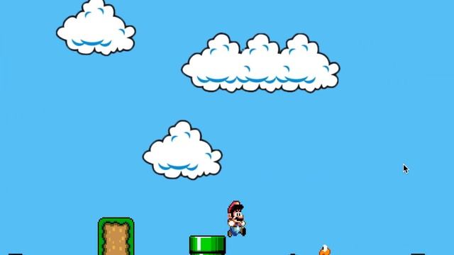 My Mario clone Java - Playing level made with editor смотреть онлайн