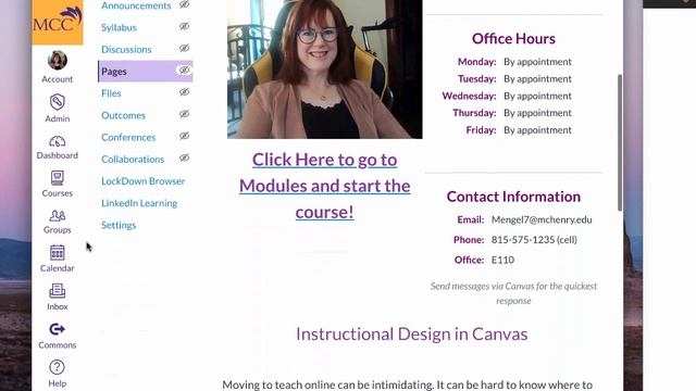 Links to modules in the left navigation bar in Canvas смотреть онлайн