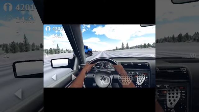 Играю в Driving Zone. Замеряю максимальную скорость машины с надутом+ шашки в трафике смотреть онлайн