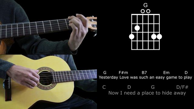 YESTERDAY - The Beatles | Cover de guitarra | Acordes para guitarra смотреть онлайн