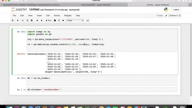 Pandas Functions (date range and series) Fun Exercise [Free Jupyter Notebook] смотреть онлайн