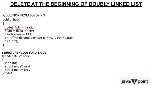 Doubly Linked List - Delete Node from Beginning in Hindi смотреть онлайн