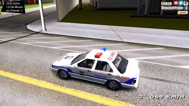 GTA San Andreas - Nissan Sentra B13 2004 Patrulla Salvadoreña V1 EnRoMovies _REVIEW