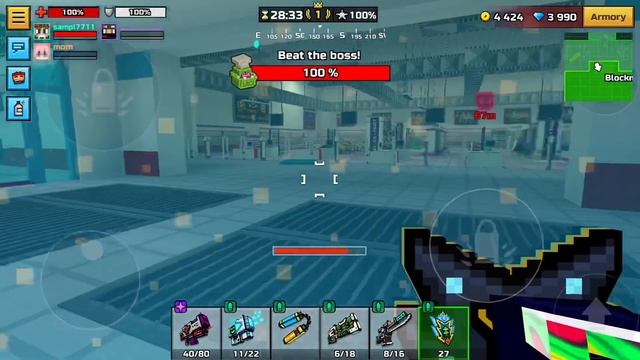 (Pixel Gun 3D)Raid Dead City Dash Heavy-Xmas Spirits Defender Speedrun