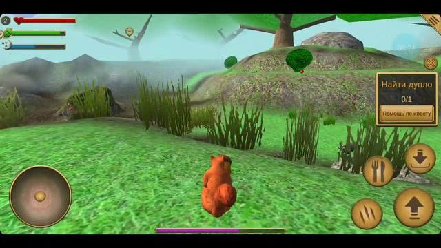 Едим и выполняем квест в симуляторе БЕЛКИ. Squirrel Simulator. смотреть онлайн