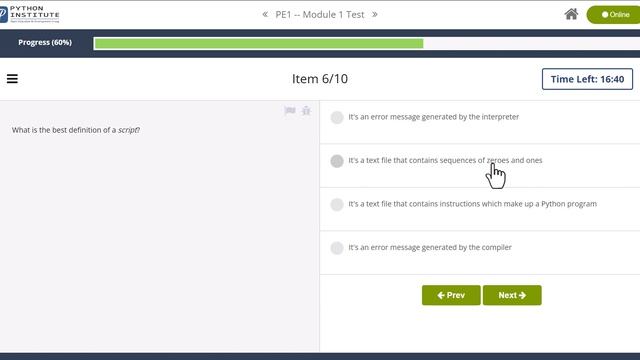 Python Essentials 1 Module 1 Test with explanation смотреть онлайн
