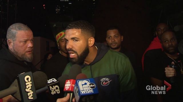 Drake gives rousing speech about Toronto after Raptors win Game 5 смотреть онлайн