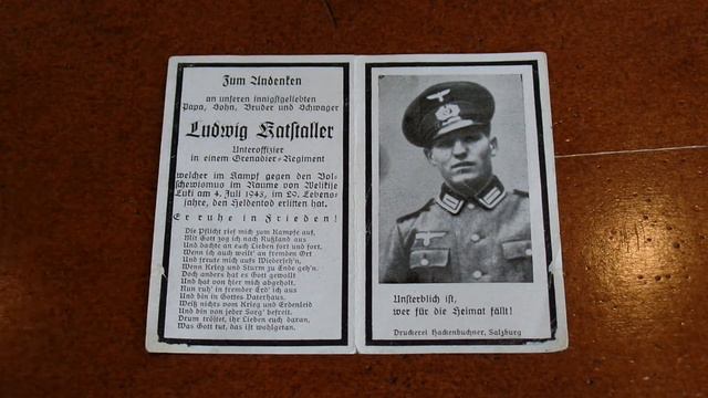WW2 German Death Card #38