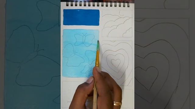 Blue Mood Board || Mood Board Aesthetic || Blue Painting || Sketch Book смотреть онлайн