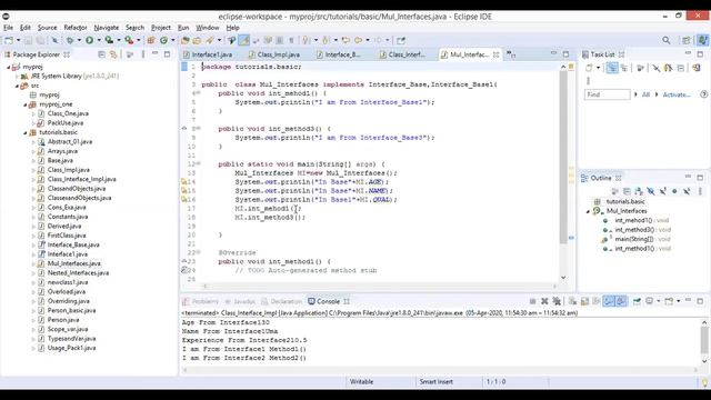 Video 19 Applying Interface Multiple Interface in Class смотреть онлайн