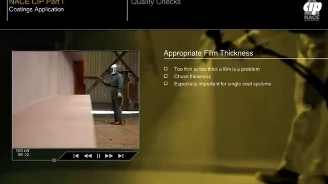 NACE CIP QUALITY CHECKS INSPECTION OF PAINT SPRAYING смотреть онлайн