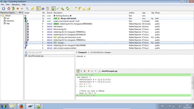 DVCS using Mercurial and TortoiseHG (part 3/3) смотреть онлайн