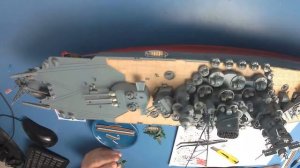 Yamato 1/350 by  Tamiya decals and flags