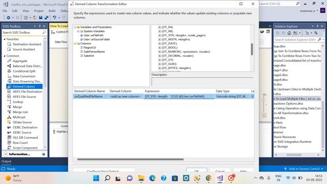 How To Load Multiple Files ( .txt or .csv ) To a Table With File Names in SSIS || Madhu смотреть онлайн