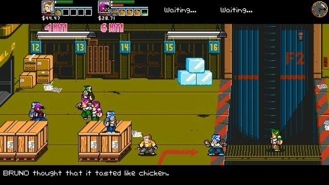 River City Ransom: Underground. Качаемся/гриндим в коопе #8. Проверяем качалку со штангами. смотреть онлайн