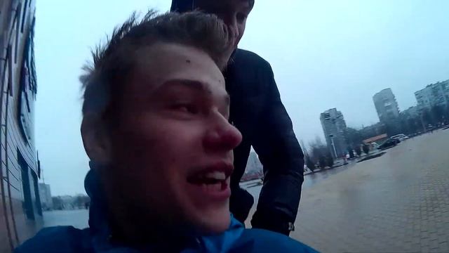 60км/ч на тележке / GoPro 1280 HD смотреть онлайн