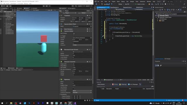 How to Respawn Player in UNITY 3D! смотреть онлайн
