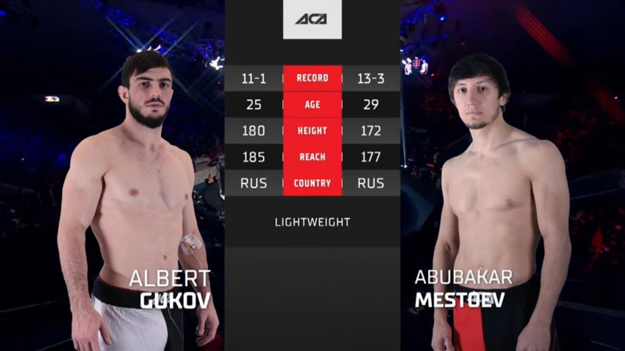 Альберт Гуков Vs. Абубакар Местоев | Albert Gukov Vs. Abubakar Mestoev | ACA 169