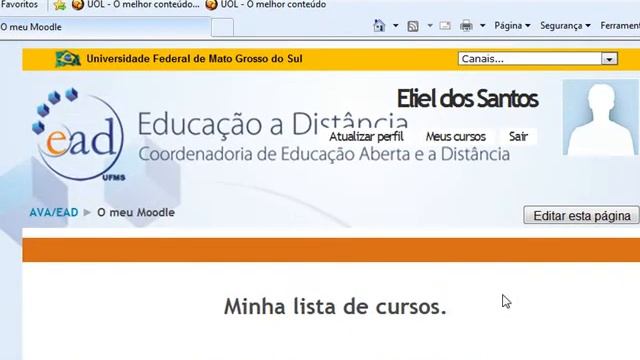 Logando no Ambiente Moodle смотреть онлайн