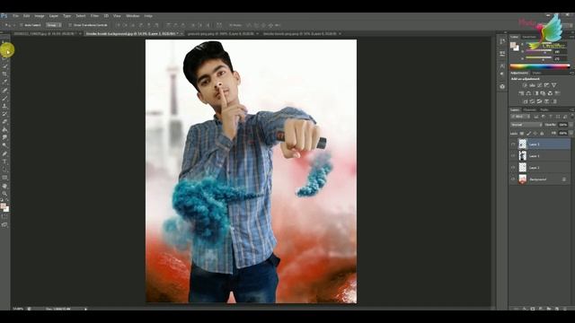 3D Smoke Bomb Editing Tutorial Step By Step | Adobe Photoshop cs6 смотреть онлайн