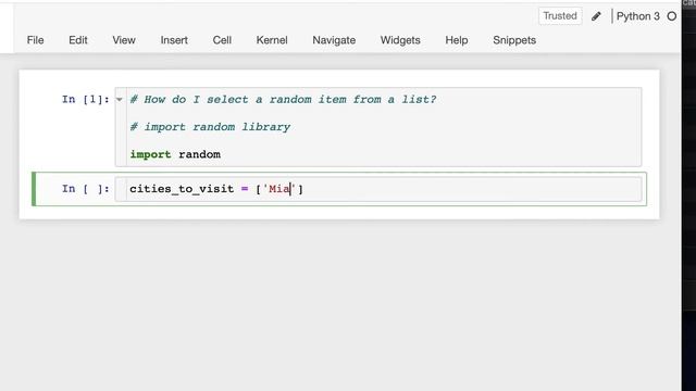 Select a random Item from a Python List - Python Recipes смотреть онлайн