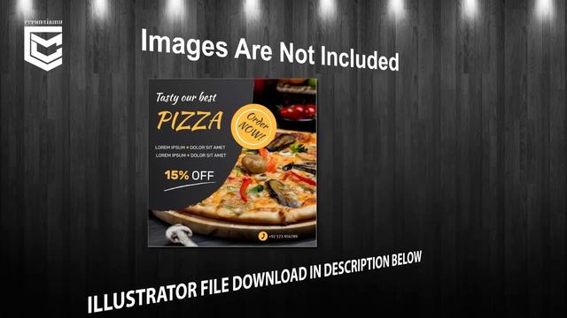 Pizza Burgers Instagram Post Collection Templates ★ Adobe Illustrator смотреть онлайн