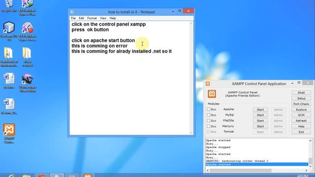 how to install php xampp and config the xampp windows 7 windows xp смотреть онлайн