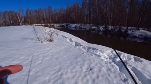 ЛОВЛЯ ЩУКИ перед НЕРЕСТОМ в марте! Рыбалка на щуку весной! Спиннинг на малой реке! Рыбалка 2023!