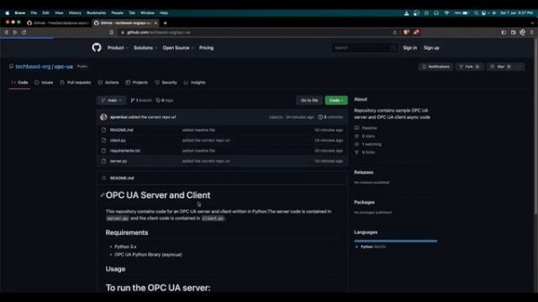 Part 2 - Read data from OPC UA Server using python