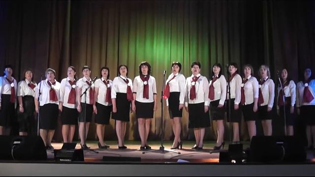 Районный профсоюзный фестиваль патриотической песни. Выступает коллектив Приморской СШ смотреть онлайн
