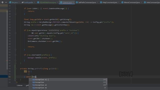JDA 4 Bot Tutorial - DATABASE (Episode 13) | MenuDocs смотреть онлайн