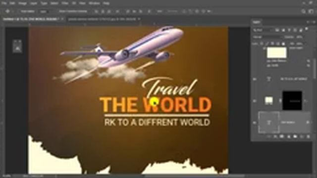 Social Media Travel Banner Post Design in Photoshop