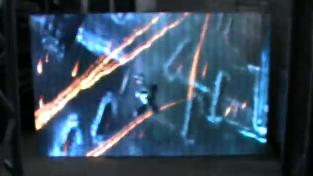 Тестируем #светодиодныйэкран на модулях Р5. Размер 2,4х1,44 метра. Поддержка активной акустики. смотреть онлайн