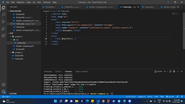 Setup a Docker development environment with PHP Apache & MySQL in Hindi смотреть онлайн