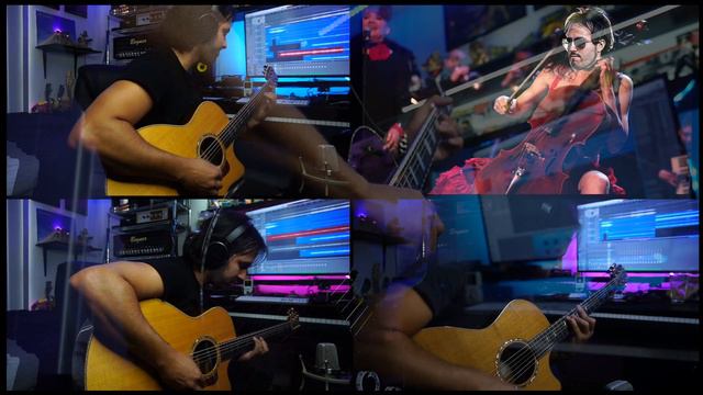 Marty Friedman Ft Jason Becker - Horrors Guitar & Bass Cover смотреть онлайн