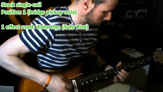 Before/After upgrading a Fender Stratocaster with a Seymour Duncan pickup – no talking, just playin смотреть онлайн