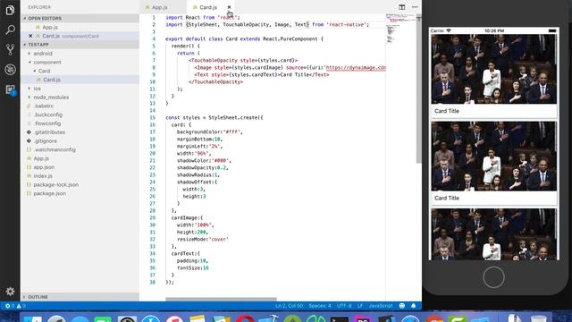 React Native Tutorial #10 Card View List (design & fetch api) смотреть онлайн